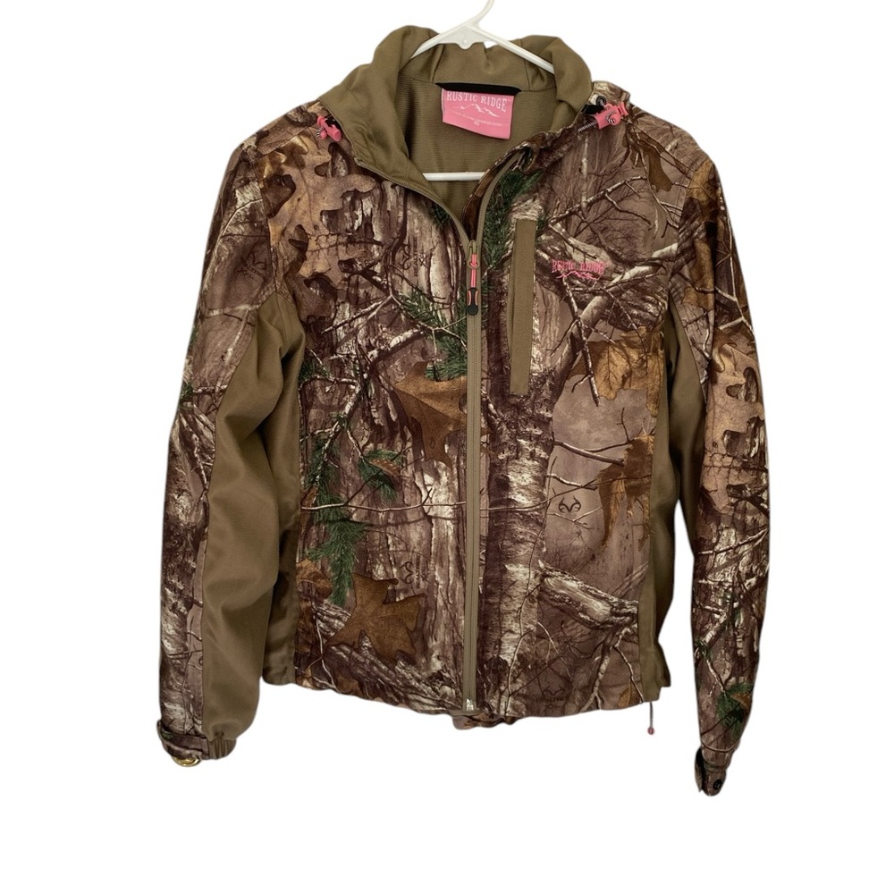 Rustic Ridge Women’s Camouflage Coat With Hood, Size Small